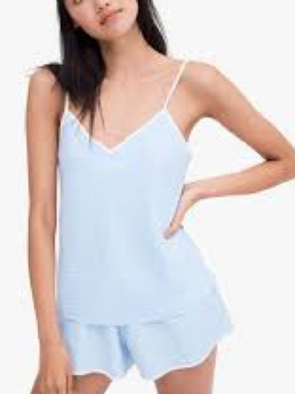 Kate Spade Mrs. Pj Blue Shorty Pajama Set Sz Small